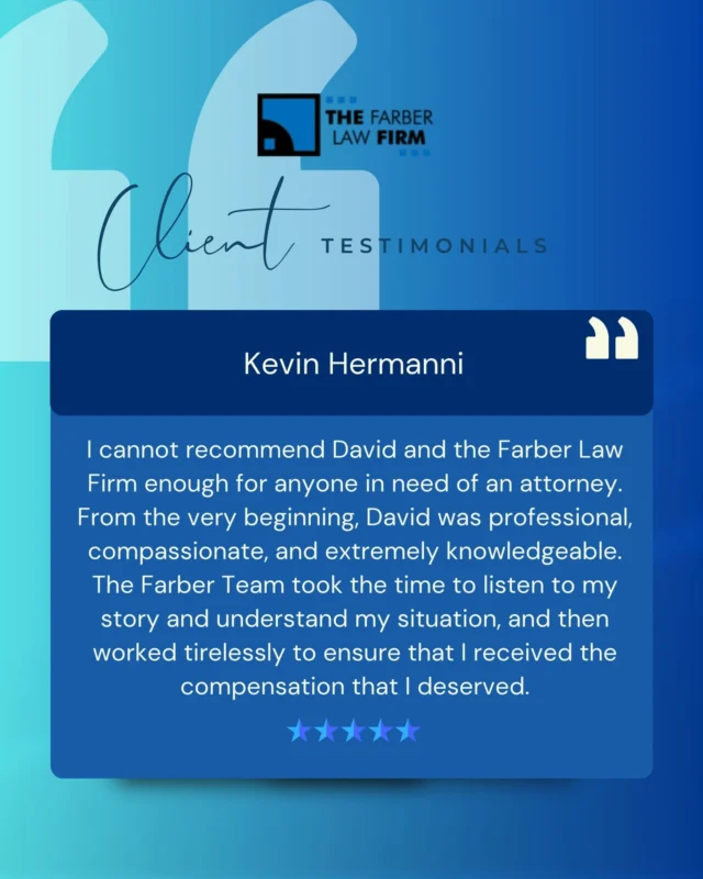 Thank you, Kevin, for your kind words. We believe that truly listening to our clients is the first step to achieving real results. It’s an honor to stand up for people who deserve to be heard, supported, and compensated.
Get a FREE Consultation: 305-774-0134
📩 Or contact us at thefarberlawfirm.com/contact-us
📍 147 Alhambra Circle, Suite 200, Coral Gables, FL
#ClientFocused #PersonalInjuryLawyer #LegalHelp #InsuranceLaw #AttorneyAtLaw #KnowYourRights #MiamiAttorneys #CompensationMatters #LegalSupportTeam