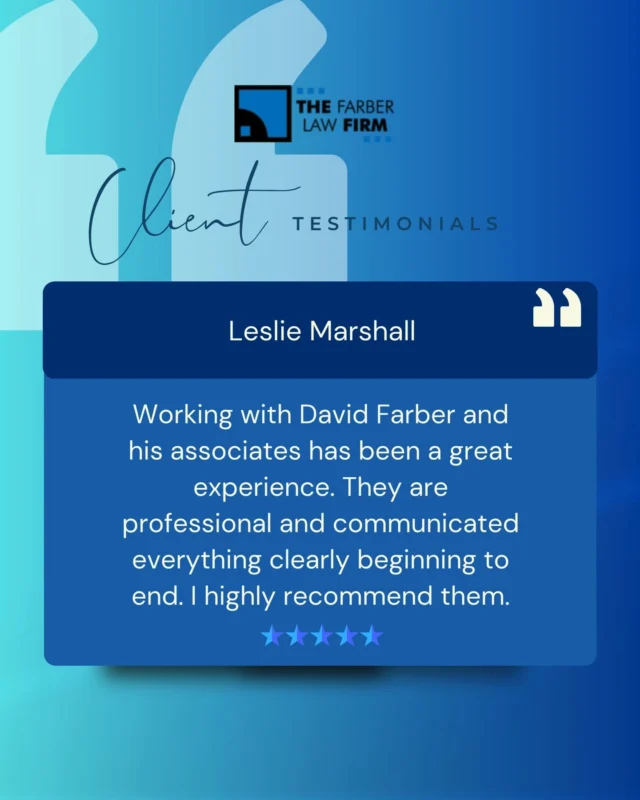 ✨ When you're treated with respect, clarity, and care... it shows.
At The Farber Law Firm, we believe that legal support should be professional, transparent, and personal every step of the way.
Thank you to our clients for trusting us to stand by your side. 💼⚖️

#ClientExperience #LegalSupport #TrustedLawyers #FloridaLawyer