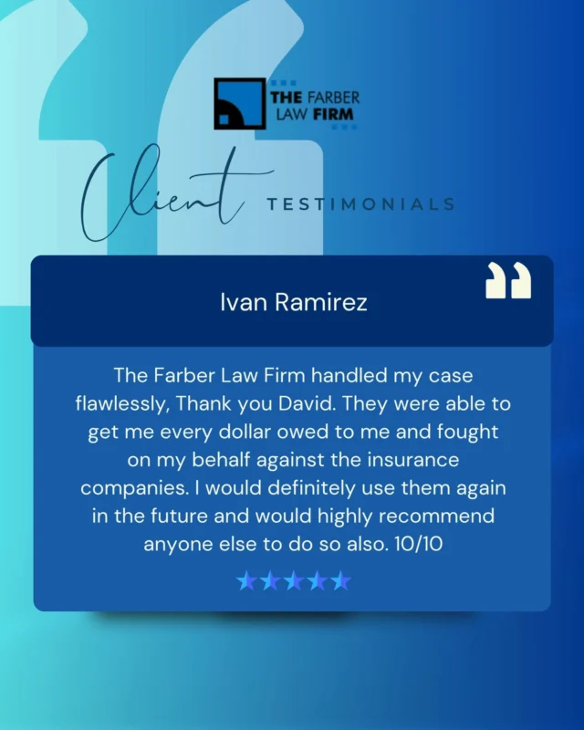 We’re deeply grateful for clients like Ivan who trust us during some of the most difficult moments of their lives. Behind every dollar recovered, there’s a real story and a real person, and we never take that lightly. Thank you for allowing us to fight by your side.
Get a FREE Consultation: 305-774-0134
📩 Or contact us at thefarberlawfirm.com/contact-us
📍 147 Alhambra Circle, Suite 200, Coral Gables, FL
#InsuranceClaimHelp #MiamiLawyer #PolicyholderProtection #LegalSupport #ClaimDenied #InsuranceDispute #JusticeForAll #InjuryLawyer #ClaimSettlement